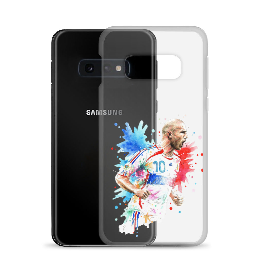 France Zinadine Zidane "Zizou" Vintage Clear Case for Samsung® - The 90+ Minute