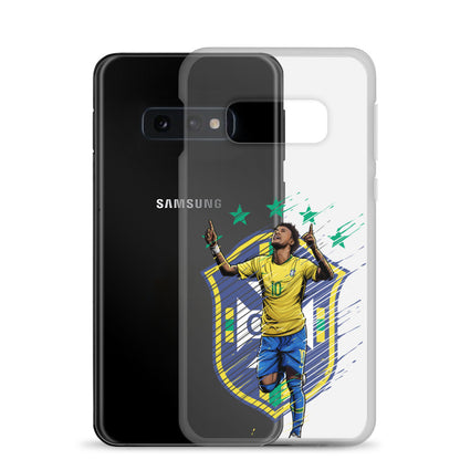 Neymar Brazil Logo Clear Case for Samsung® - The 90+ Minute