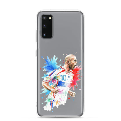 France Zinadine Zidane "Zizou" Vintage Clear Case for Samsung® - The 90+ Minute