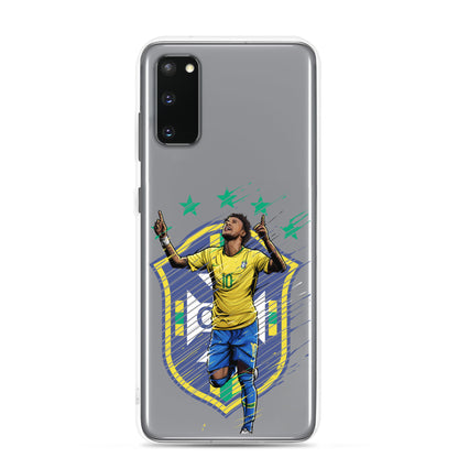Neymar Brazil Logo Clear Case for Samsung® - The 90+ Minute
