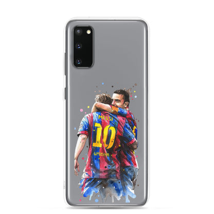 Messi & Xavi Barcelona days Clear Case for Samsung®