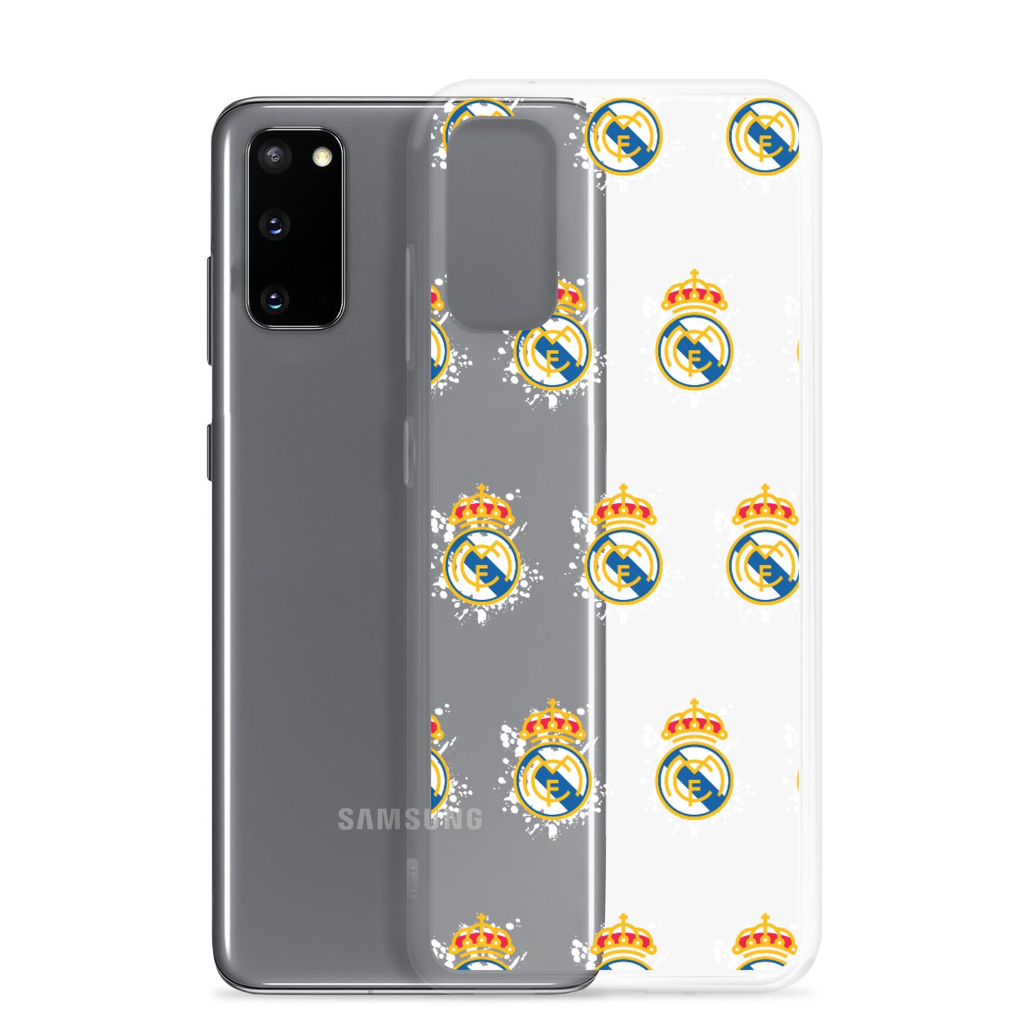 Real Madrid splash Logo Clear Case for Samsung® - The 90+ Minute