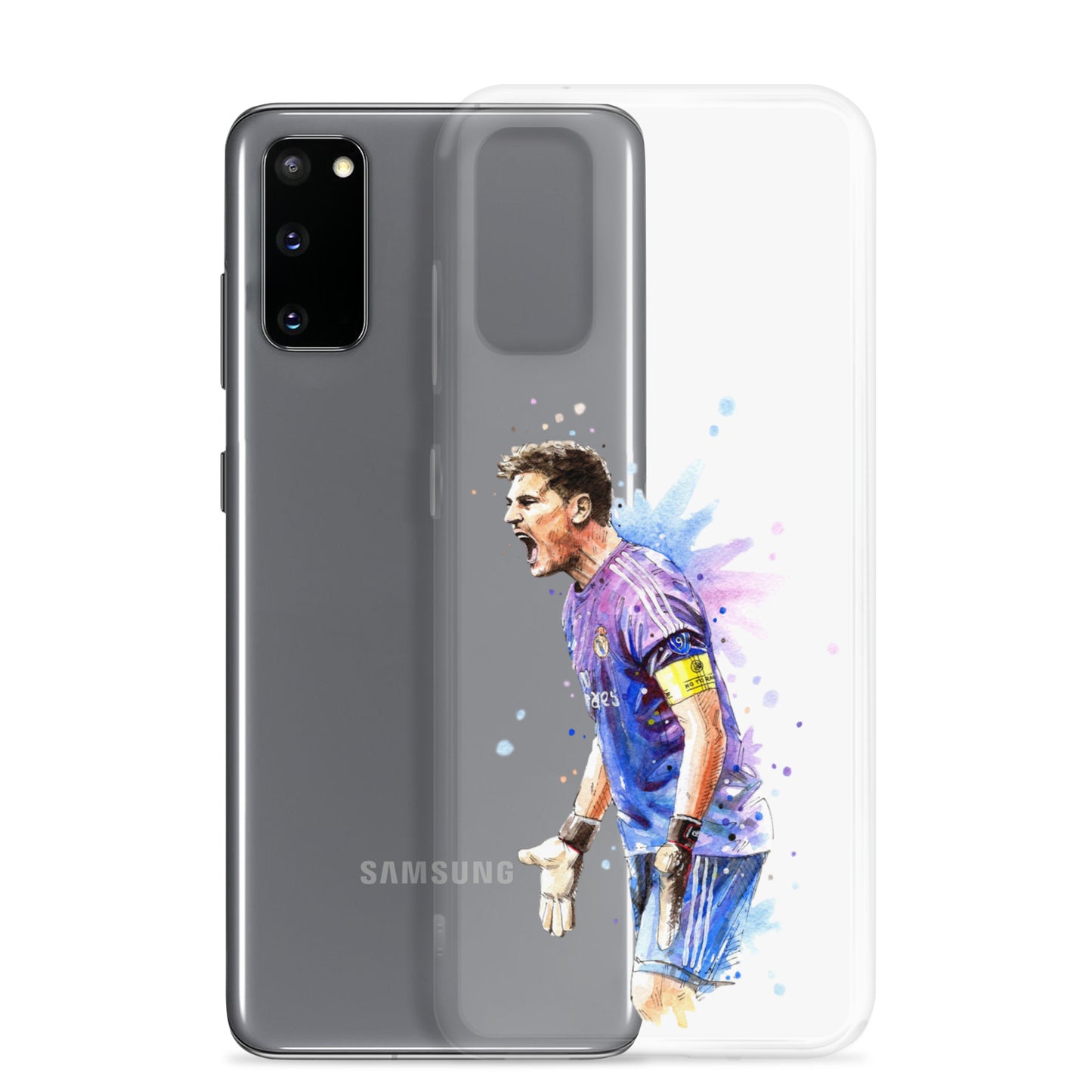 Real Madrid Legend Casillas Vintage Clear Case for Samsung® - The 90+ Minute