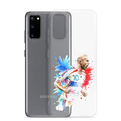 France Zinadine Zidane "Zizou" Vintage Clear Case for Samsung® - The 90+ Minute