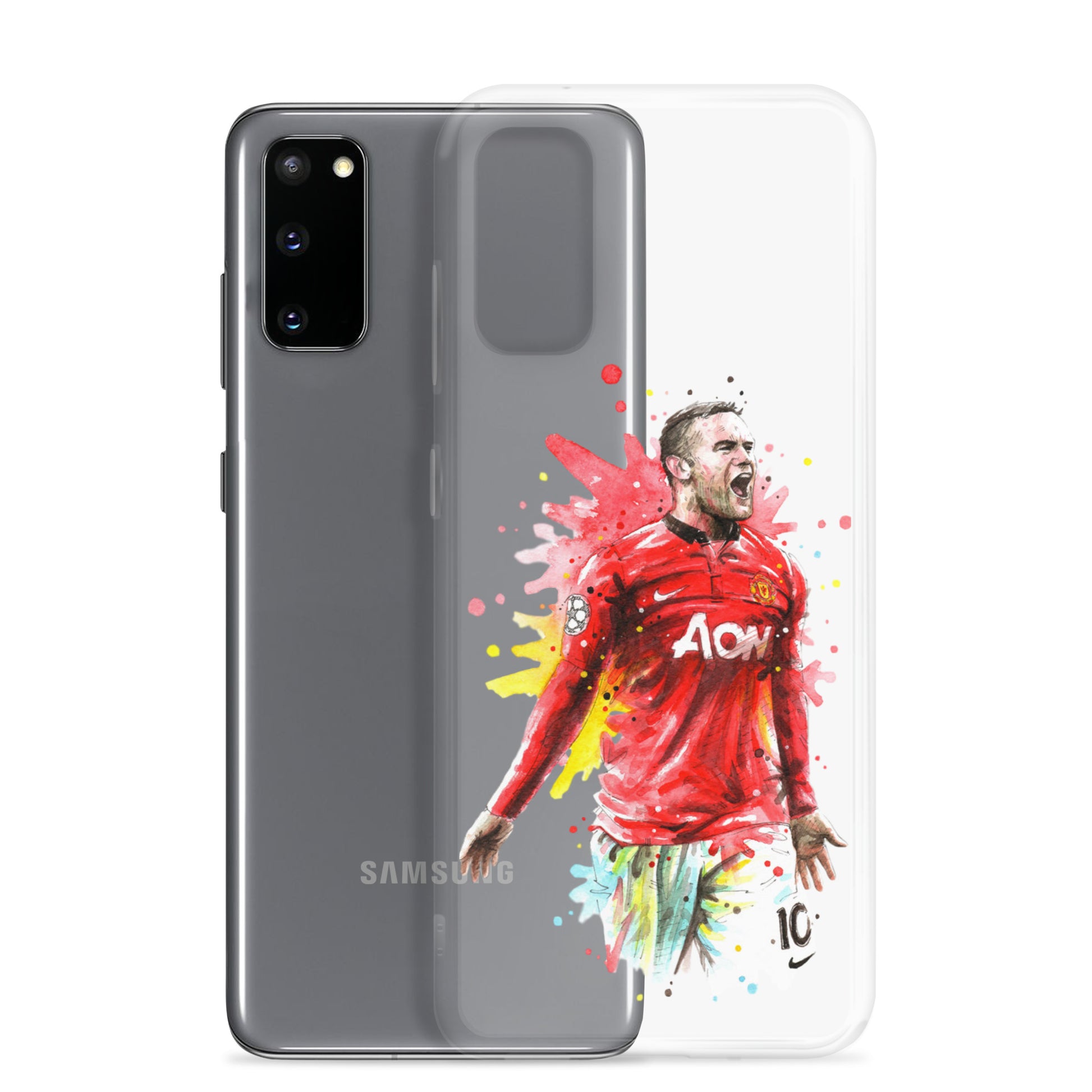 Manchester United Wayne Rooney Vintage Clear Case for Samsung® - The 90+ Minute