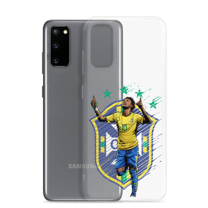 Neymar Brazil Logo Clear Case for Samsung® - The 90+ Minute