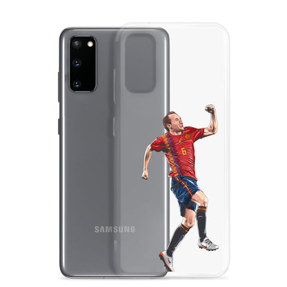 Celebrating Goal Iniesta Spain Clear Case for Samsung® - The 90+ Minute