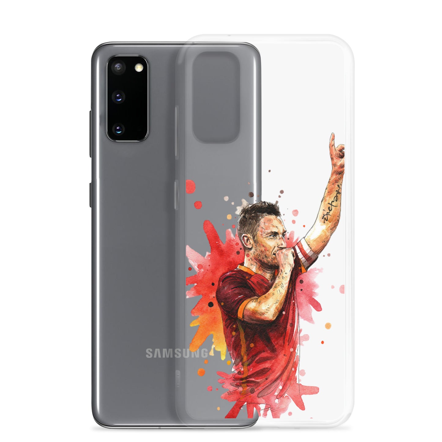 AS Roma Totti Eterno Vintage Clear Case for Samsung®