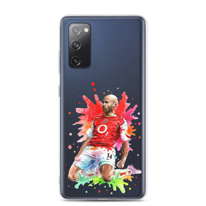 Arsenal Thierry Henry Vintage Clear Case for Samsung® - The 90+ Minute