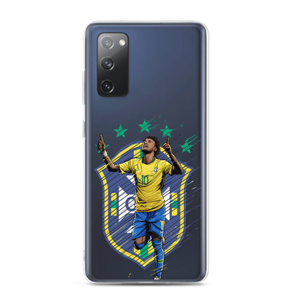Neymar Brazil Logo Clear Case for Samsung® - The 90+ Minute