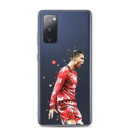 Ronaldo Portugal Celebration Vintage Clear Case for Samsung®