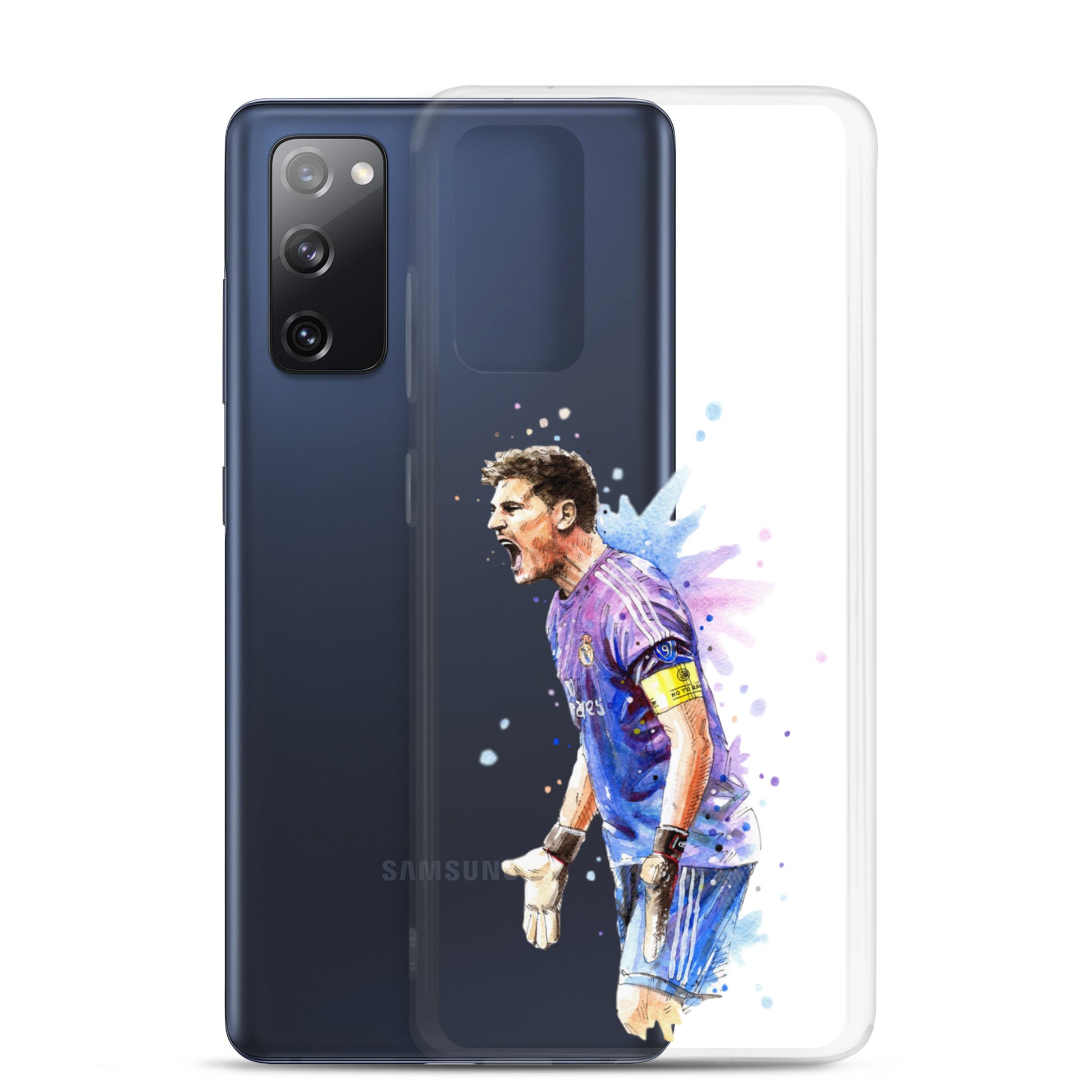 Real Madrid Legend Casillas Vintage Clear Case for Samsung® - The 90+ Minute