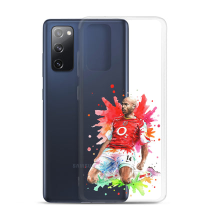 Arsenal Thierry Henry Vintage Clear Case for Samsung® - The 90+ Minute