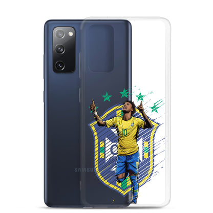 Neymar Brazil Logo Clear Case for Samsung® - The 90+ Minute