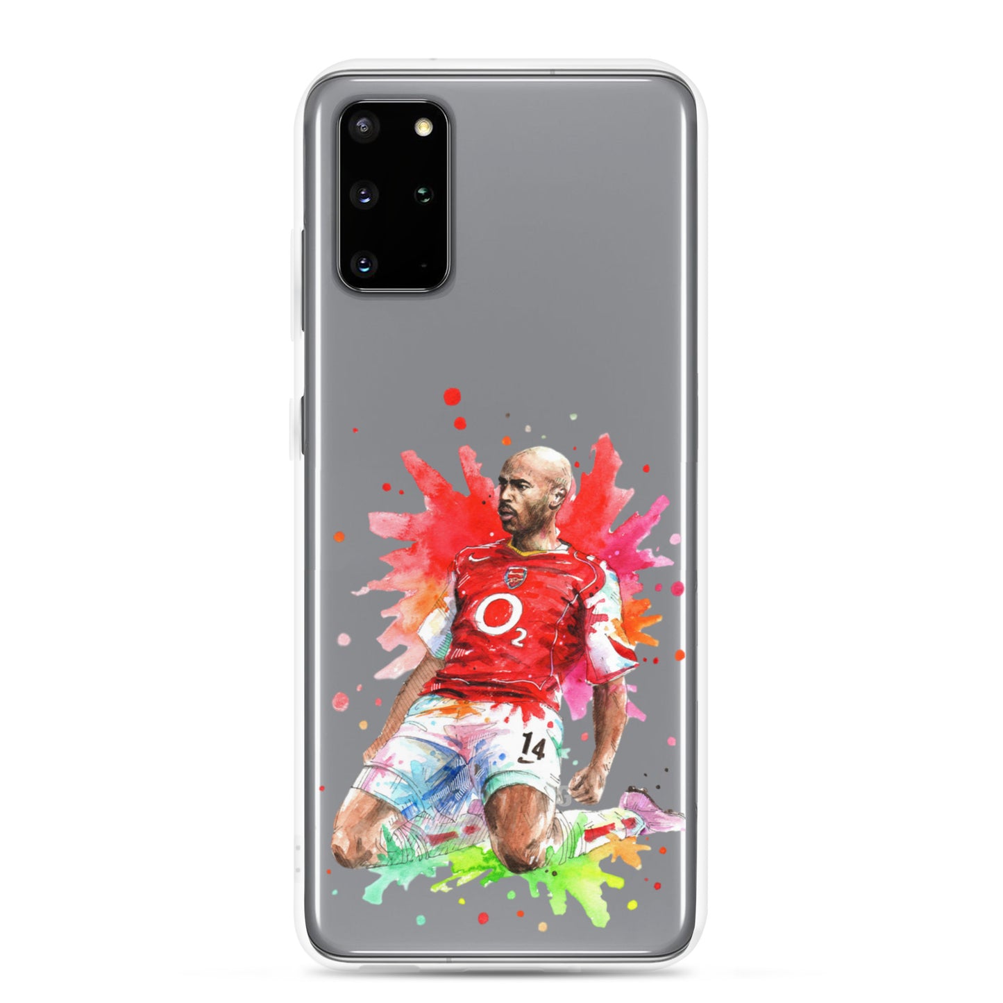 Arsenal Thierry Henry Vintage Clear Case for Samsung® - The 90+ Minute