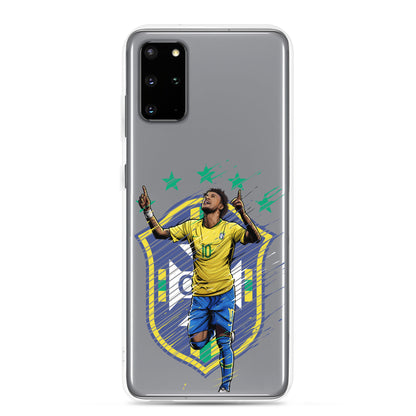 Neymar Brazil Logo Clear Case for Samsung® - The 90+ Minute