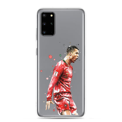 Ronaldo Portugal Celebration Vintage Clear Case for Samsung®