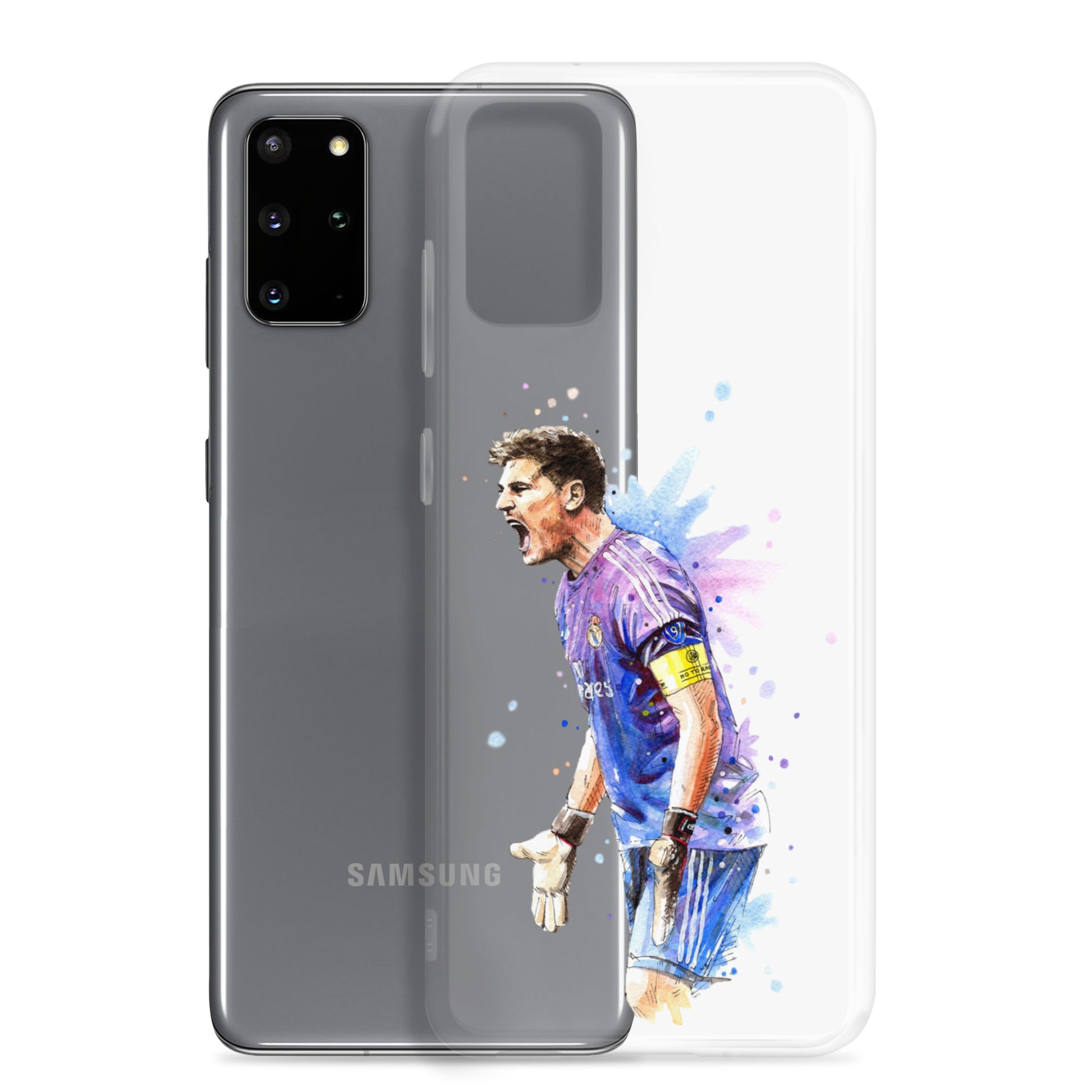 Real Madrid Legend Casillas Vintage Clear Case for Samsung® - The 90+ Minute