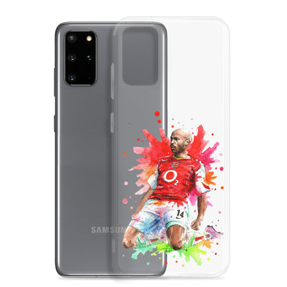 Arsenal Thierry Henry Vintage Clear Case for Samsung® - The 90+ Minute