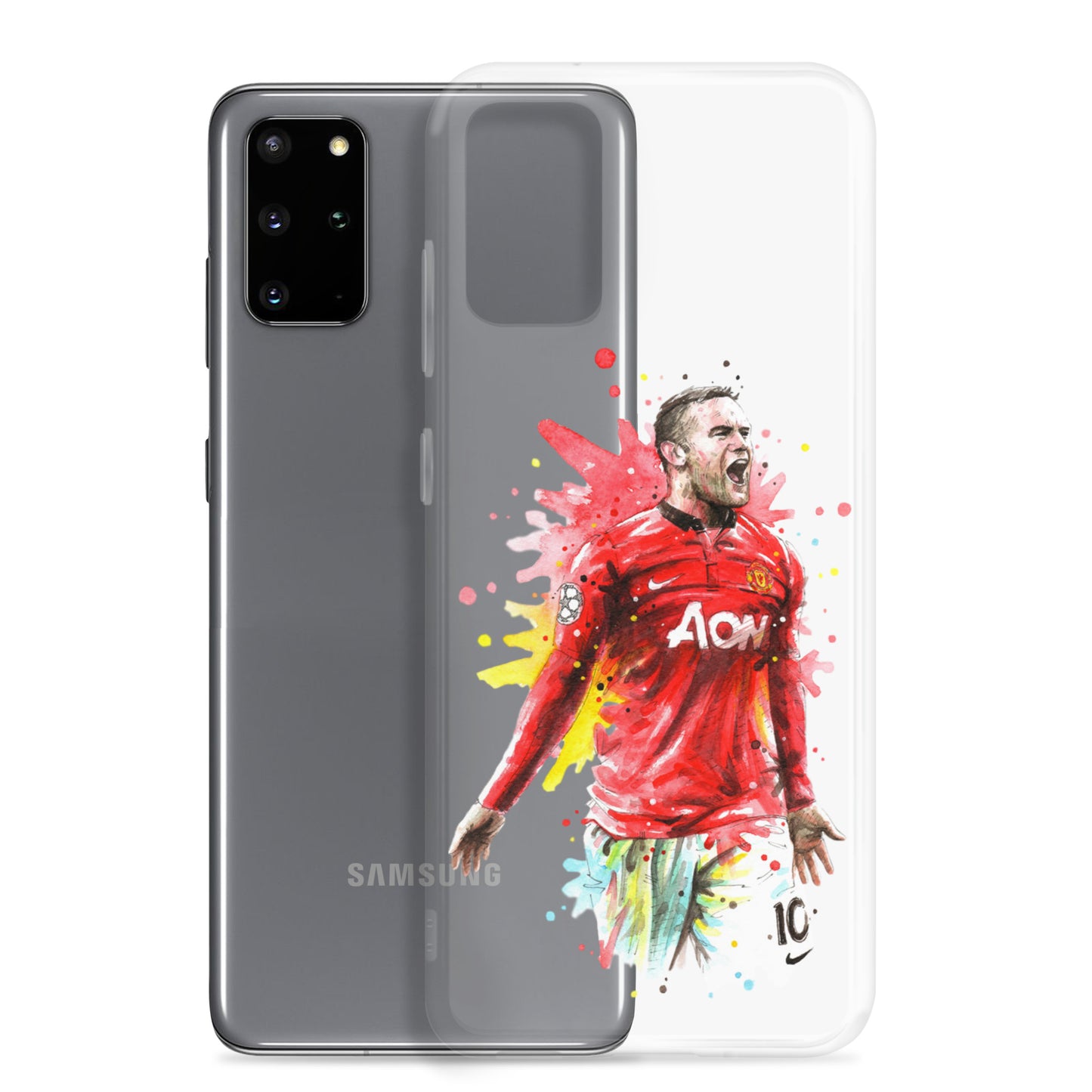 Manchester United Wayne Rooney Vintage Clear Case for Samsung® - The 90+ Minute