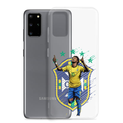Neymar Brazil Logo Clear Case for Samsung® - The 90+ Minute