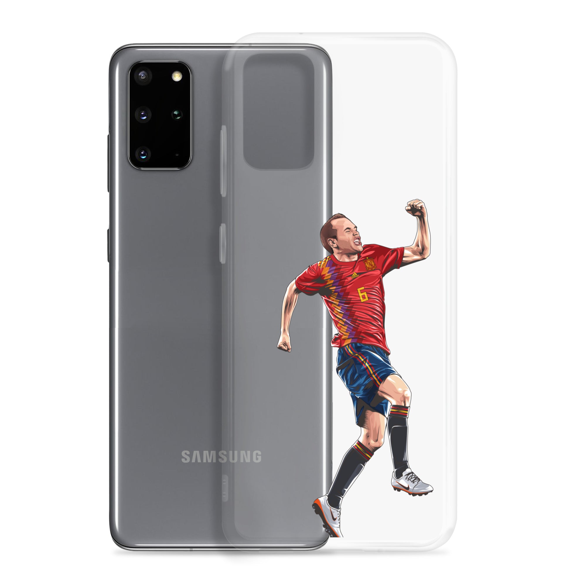Celebrating Goal Iniesta Spain Clear Case for Samsung® - The 90+ Minute