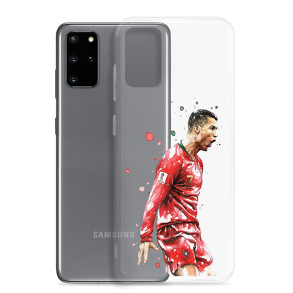 Ronaldo Portugal Celebration Vintage Clear Case for Samsung®