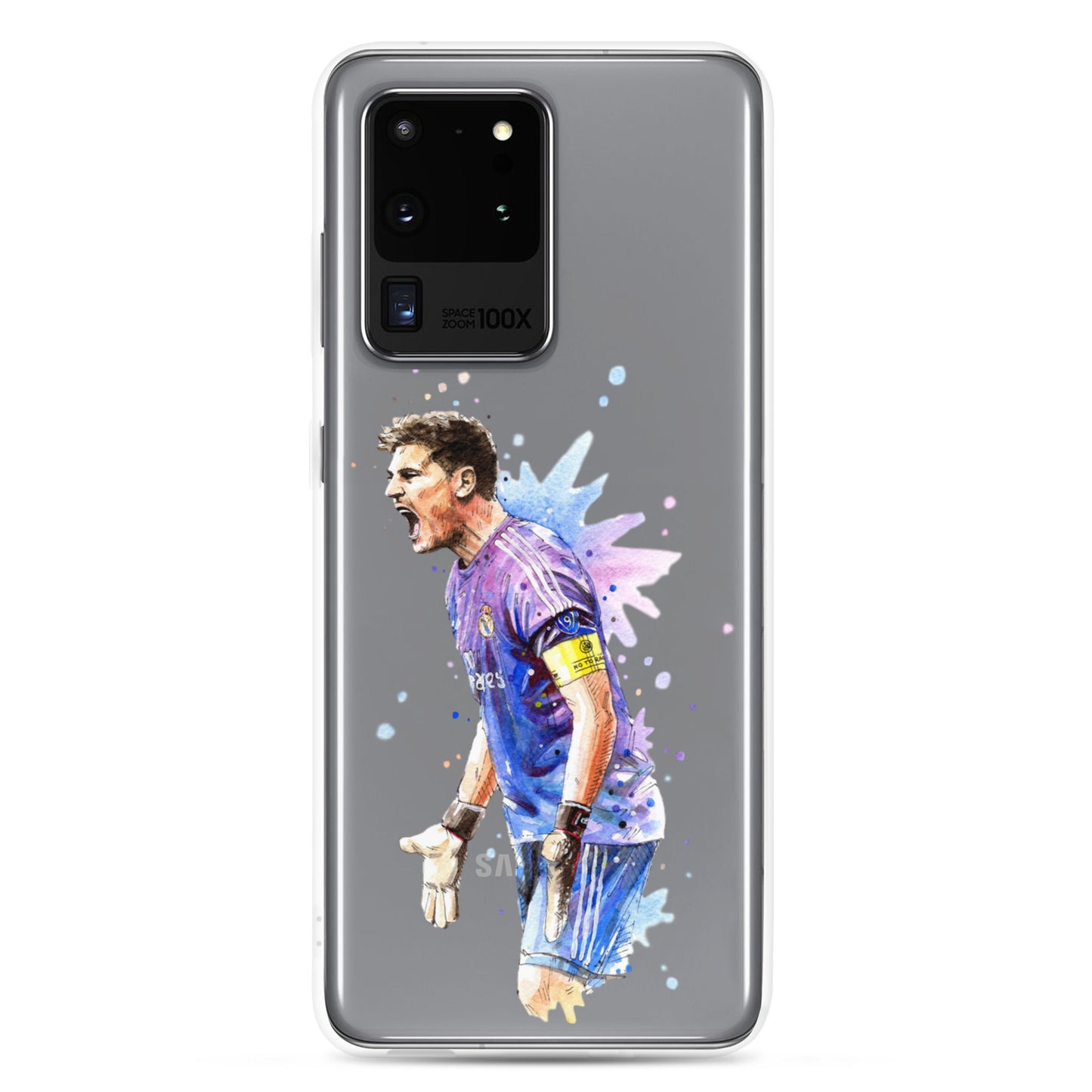 Real Madrid Legend Casillas Vintage Clear Case for Samsung® - The 90+ Minute