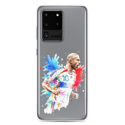 France Zinadine Zidane "Zizou" Vintage Clear Case for Samsung® - The 90+ Minute