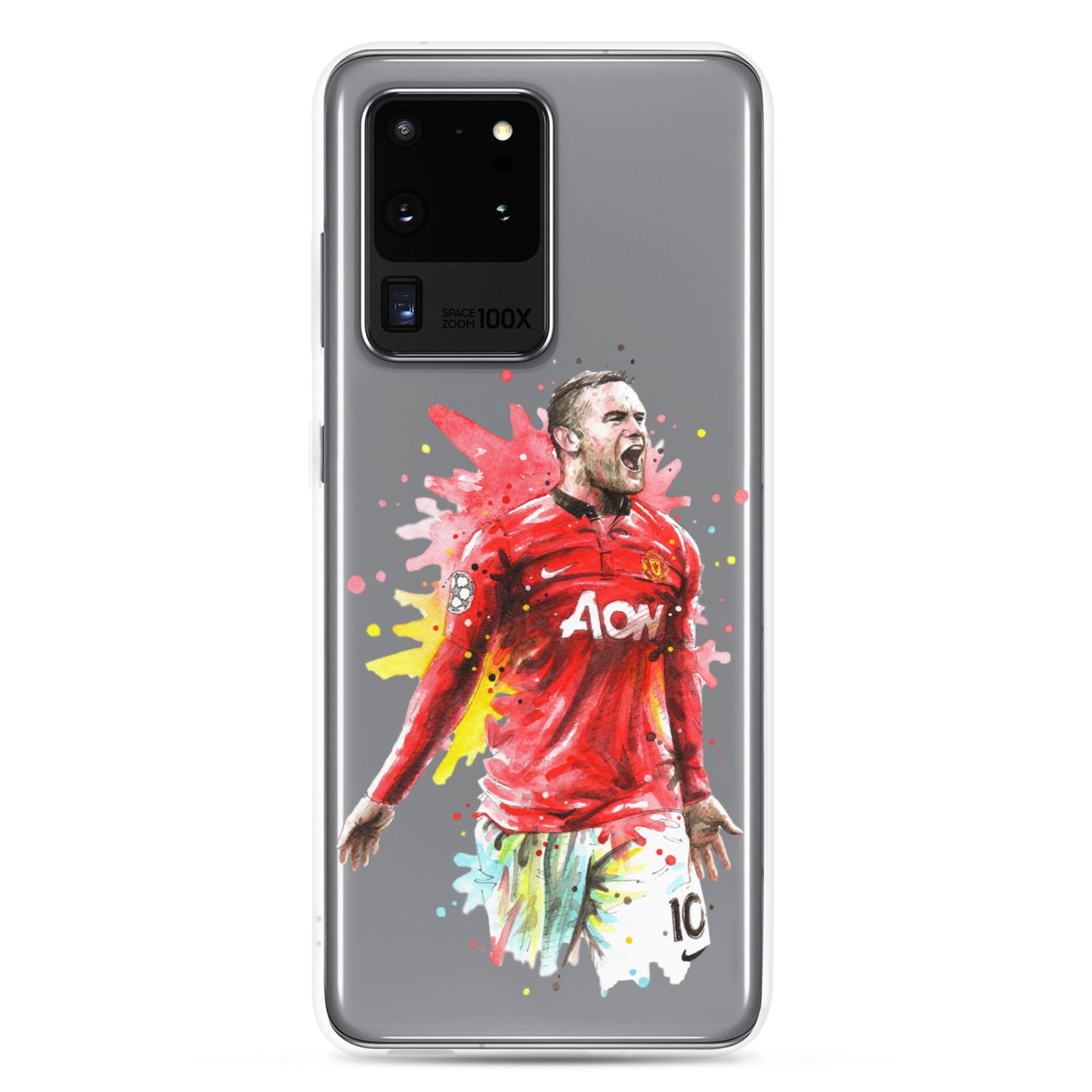 Manchester United Wayne Rooney Vintage Clear Case for Samsung® - The 90+ Minute