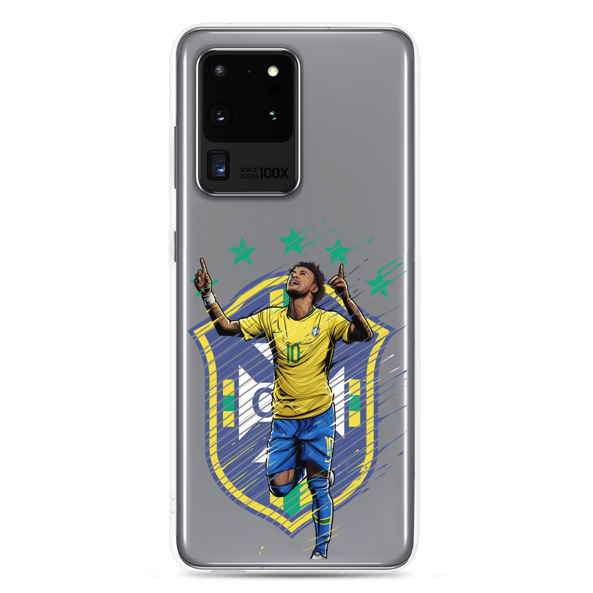 Neymar Brazil Logo Clear Case for Samsung® - The 90+ Minute