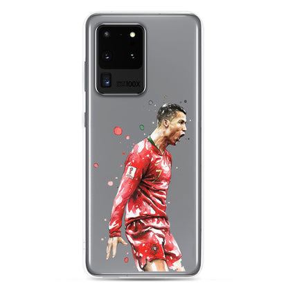 Ronaldo Portugal Celebration Vintage Clear Case for Samsung®