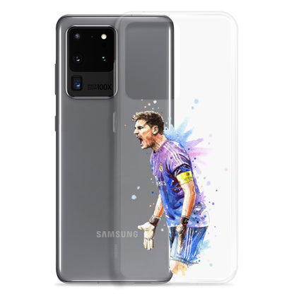 Real Madrid Legend Casillas Vintage Clear Case for Samsung® - The 90+ Minute