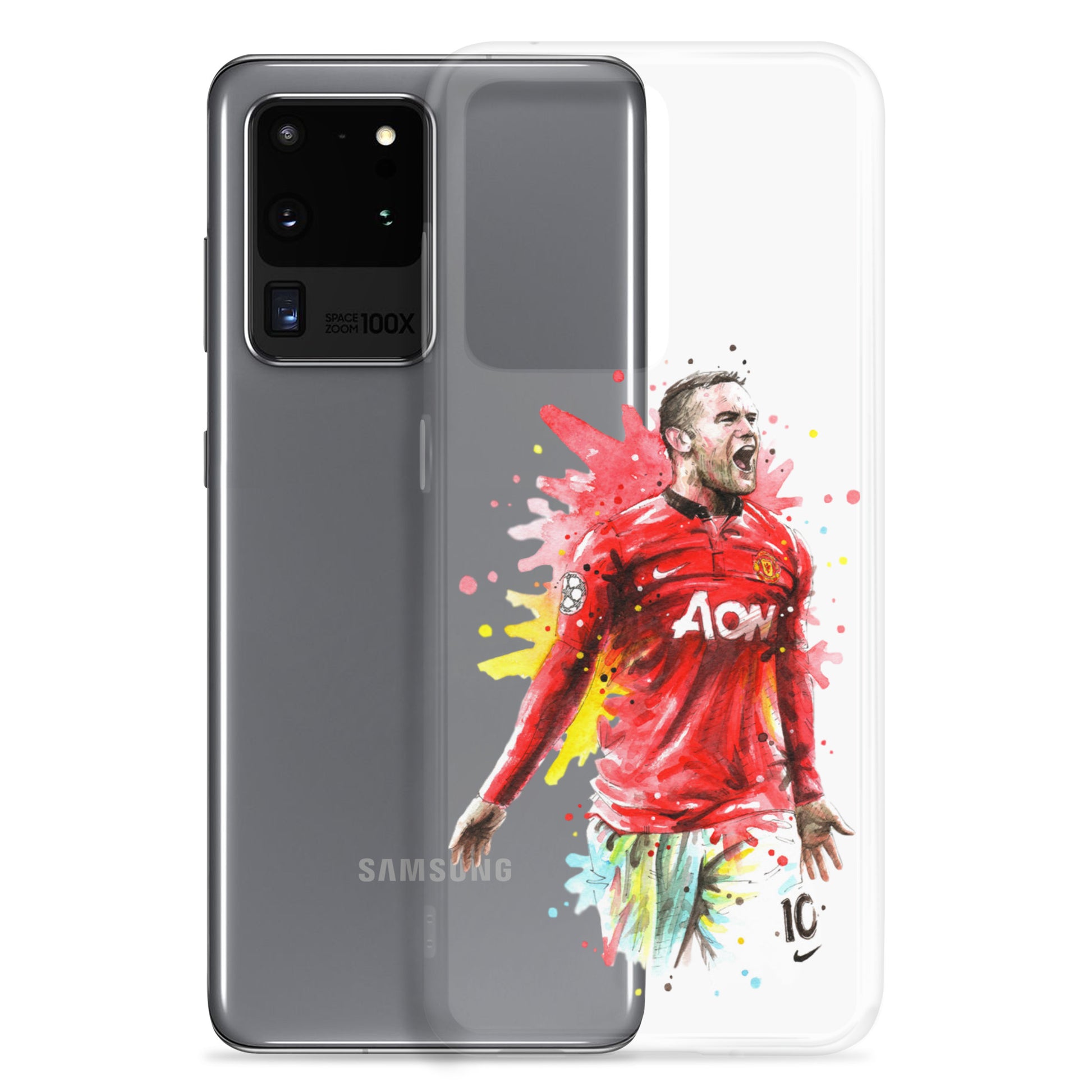 Manchester United Wayne Rooney Vintage Clear Case for Samsung® - The 90+ Minute