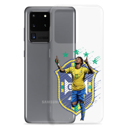 Neymar Brazil Logo Clear Case for Samsung® - The 90+ Minute