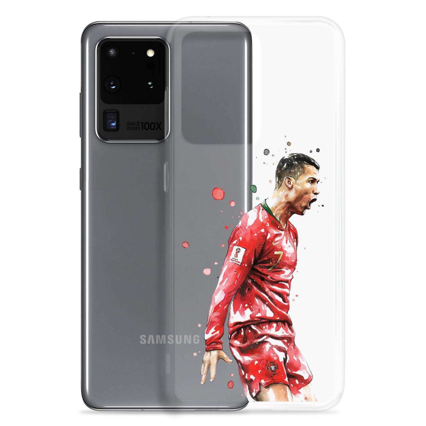 Ronaldo Portugal Celebration Vintage Clear Case for Samsung®