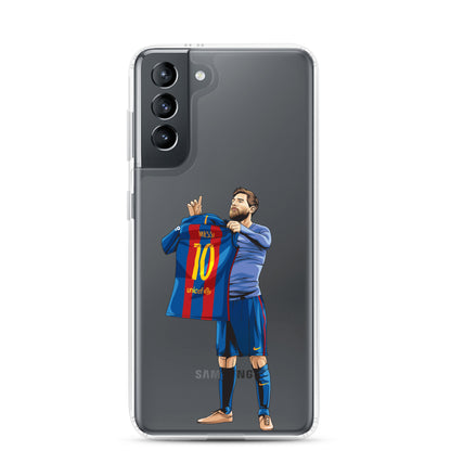 El Clasico Iconic Messi Celebration Clear Case for Samsung® - The 90+ Minute
