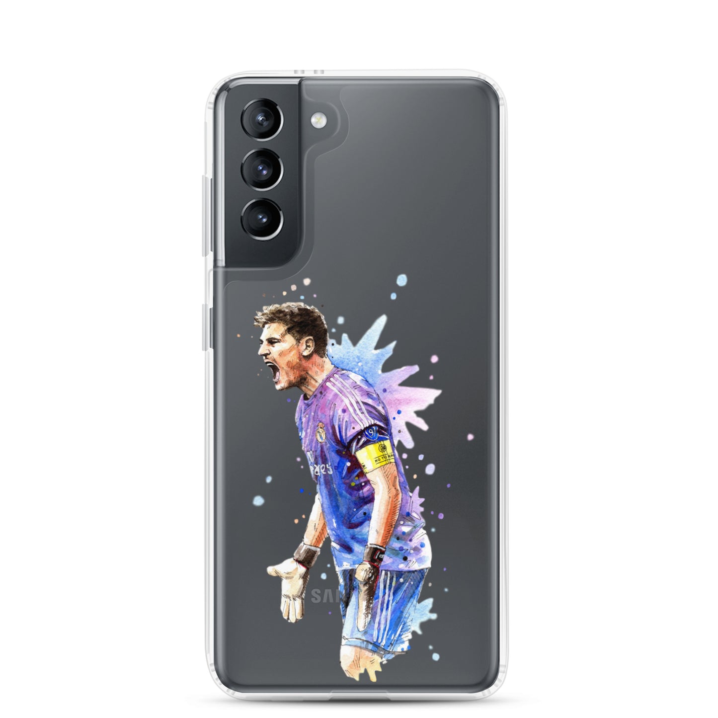 Real Madrid Legend Casillas Vintage Clear Case for Samsung® - The 90+ Minute