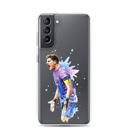 Real Madrid Legend Casillas Vintage Clear Case for Samsung® - The 90+ Minute