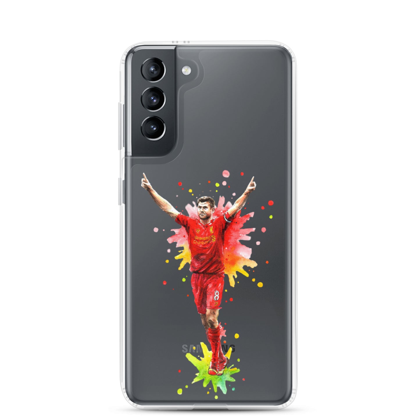 Liverpool Steven Gerrard Vintage Clear Case for Samsung® - The 90+ Minute