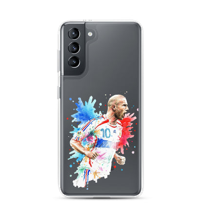France Zinadine Zidane "Zizou" Vintage Clear Case for Samsung® - The 90+ Minute