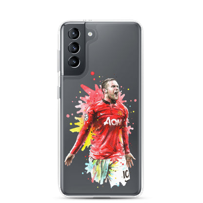 Manchester United Wayne Rooney Vintage Clear Case for Samsung® - The 90+ Minute
