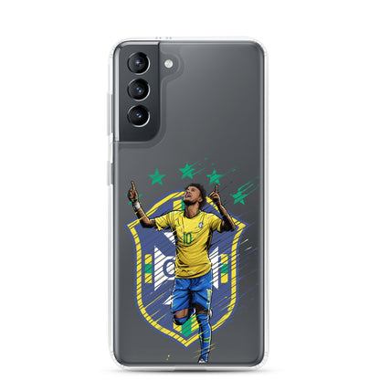 Neymar Brazil Logo Clear Case for Samsung® - The 90+ Minute