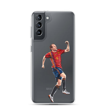 Celebrating Goal Iniesta Spain Clear Case for Samsung® - The 90+ Minute