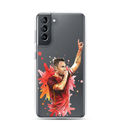 AS Roma Totti Eterno Vintage Clear Case for Samsung®