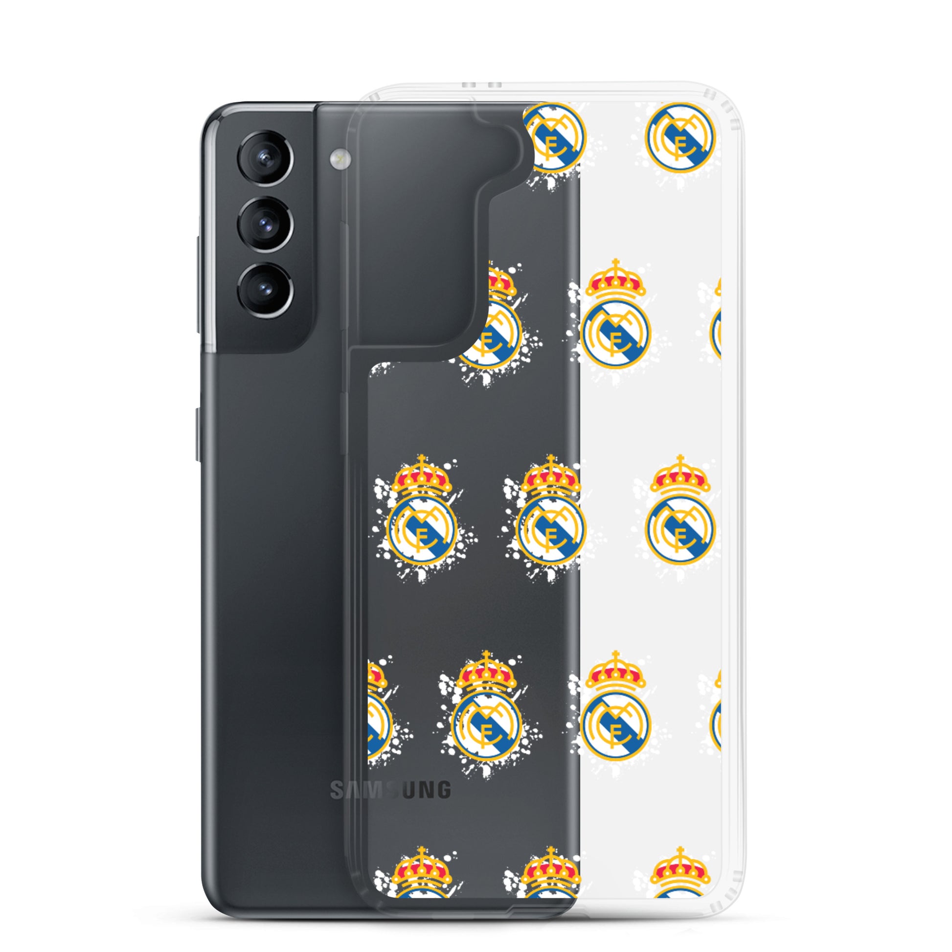 Real Madrid splash Logo Clear Case for Samsung® - The 90+ Minute