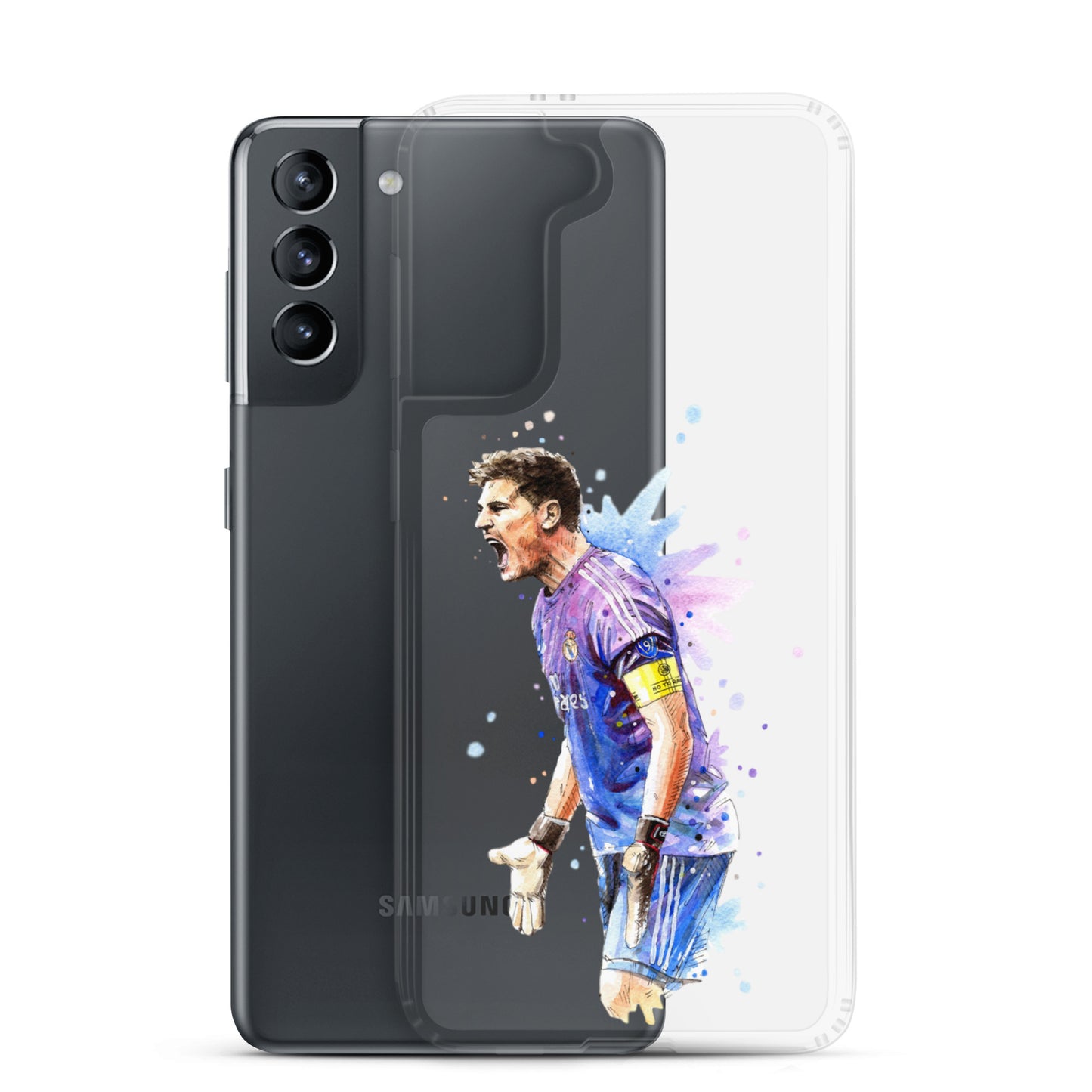 Real Madrid Legend Casillas Vintage Clear Case for Samsung® - The 90+ Minute