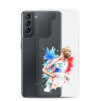 France Zinadine Zidane "Zizou" Vintage Clear Case for Samsung® - The 90+ Minute