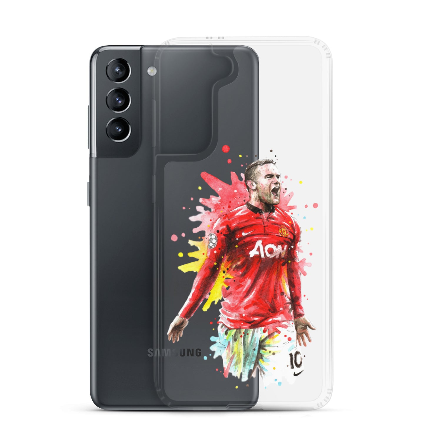 Manchester United Wayne Rooney Vintage Clear Case for Samsung® - The 90+ Minute