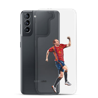 Celebrating Goal Iniesta Spain Clear Case for Samsung® - The 90+ Minute